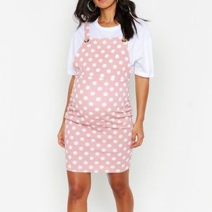 Maternity Polka dot Pinafore Dress